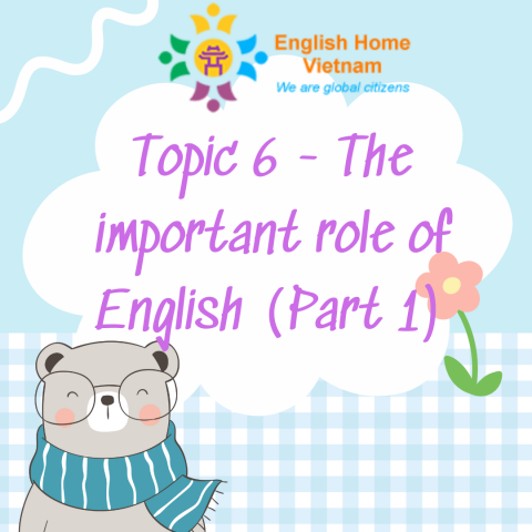 Topic 6 - The important role of English (part 1)